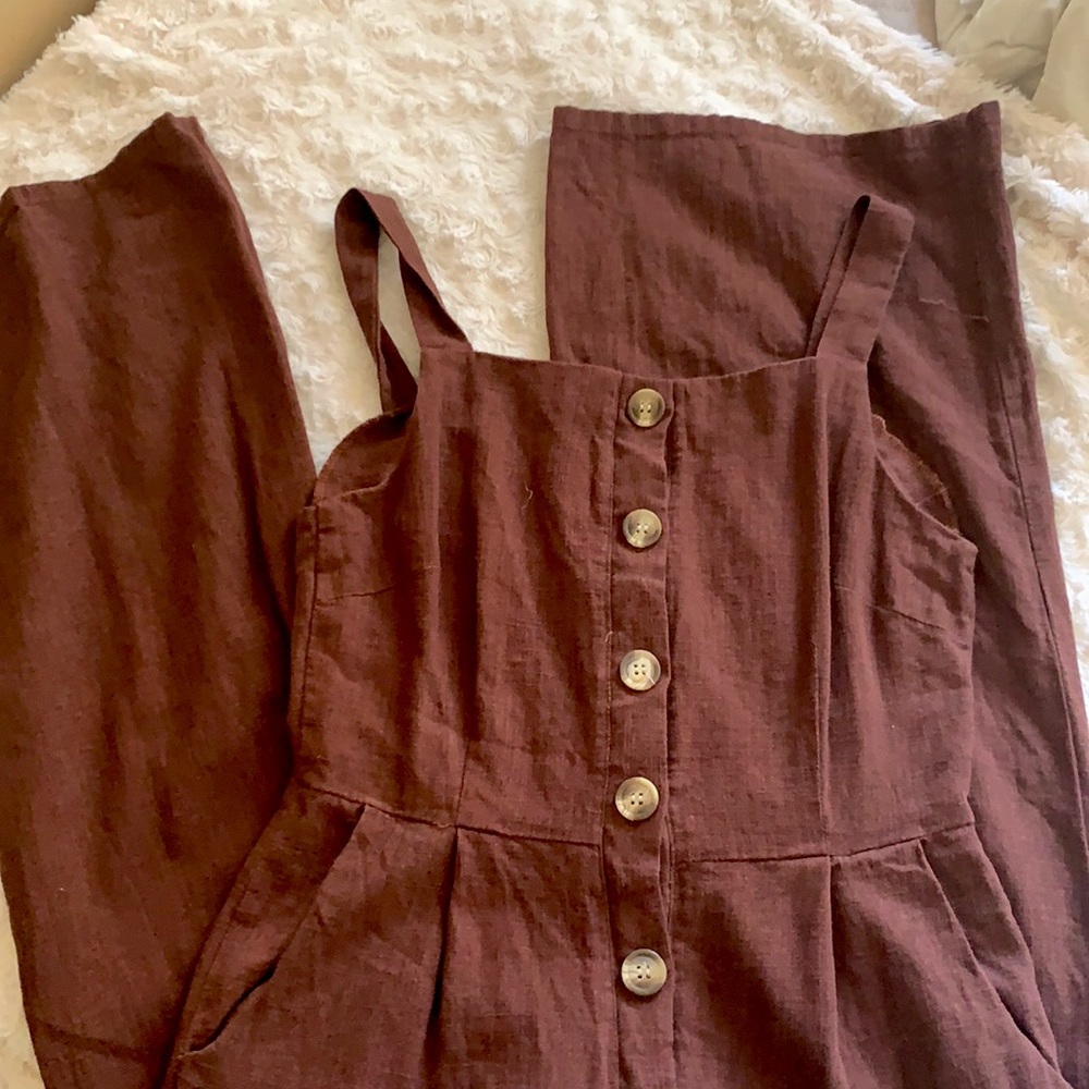 Nasty Gal linen jumpsuit